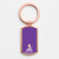 Purple Dress - Taylor Rose Gold Keyring