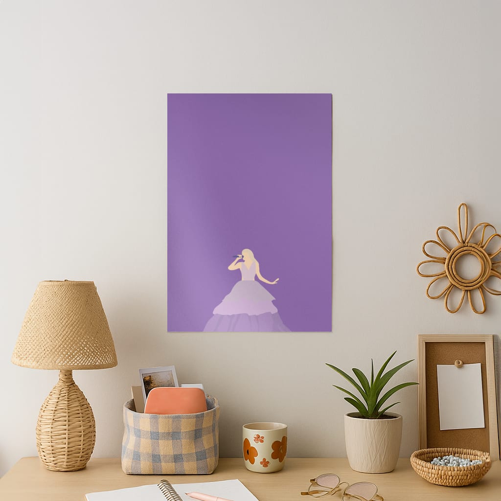 Purple Dress - Taylor Art Print