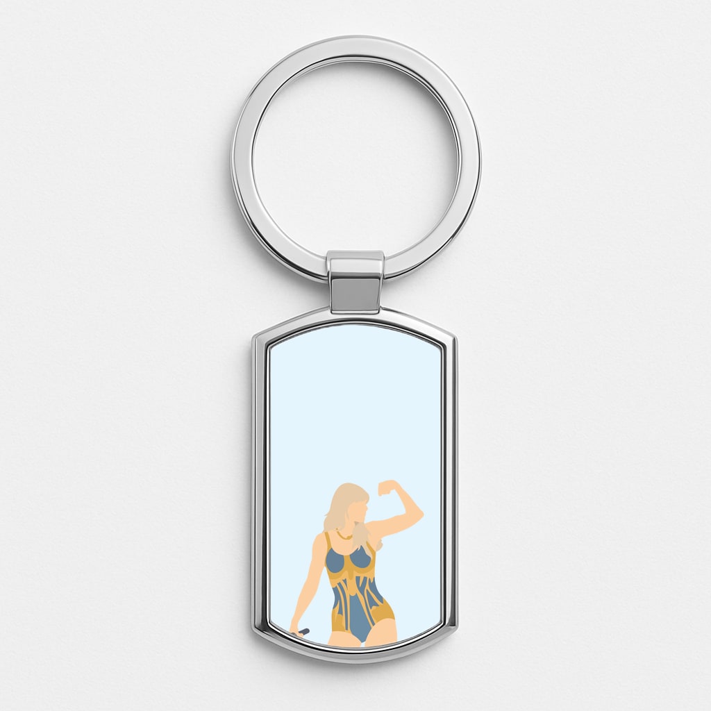 The Man - Taylor Silver Keyring