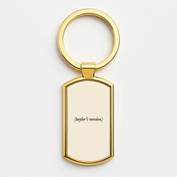 Personalised Taylor's Version Gold Keyring