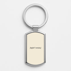 Personalised Taylor's Version Silver Keyring