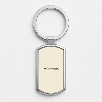 Personalised Taylor's Version Silver Keyring