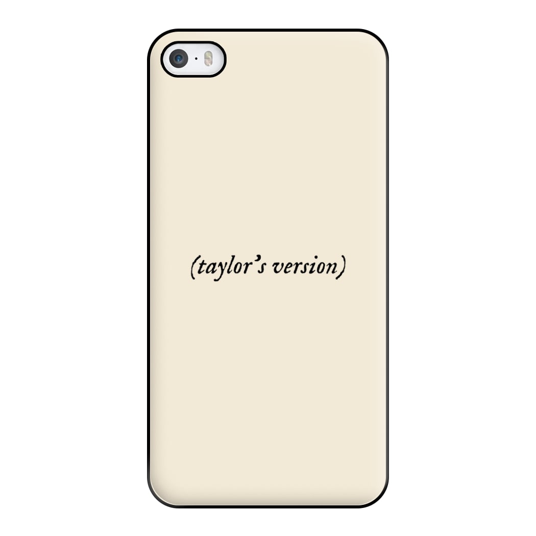 Personalised Taylor's Version Phone Case for iPhone 5 / 5s / SE 2016