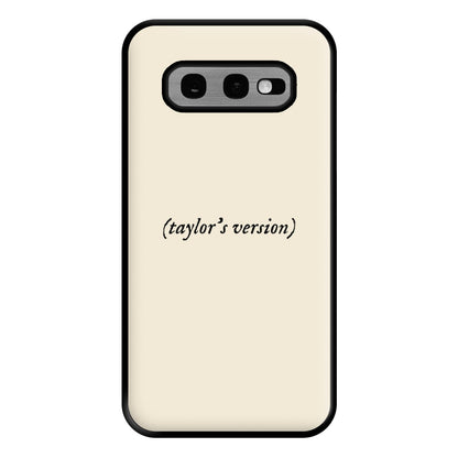 Personalised Taylor's Version Phone Case for Galaxy S10e