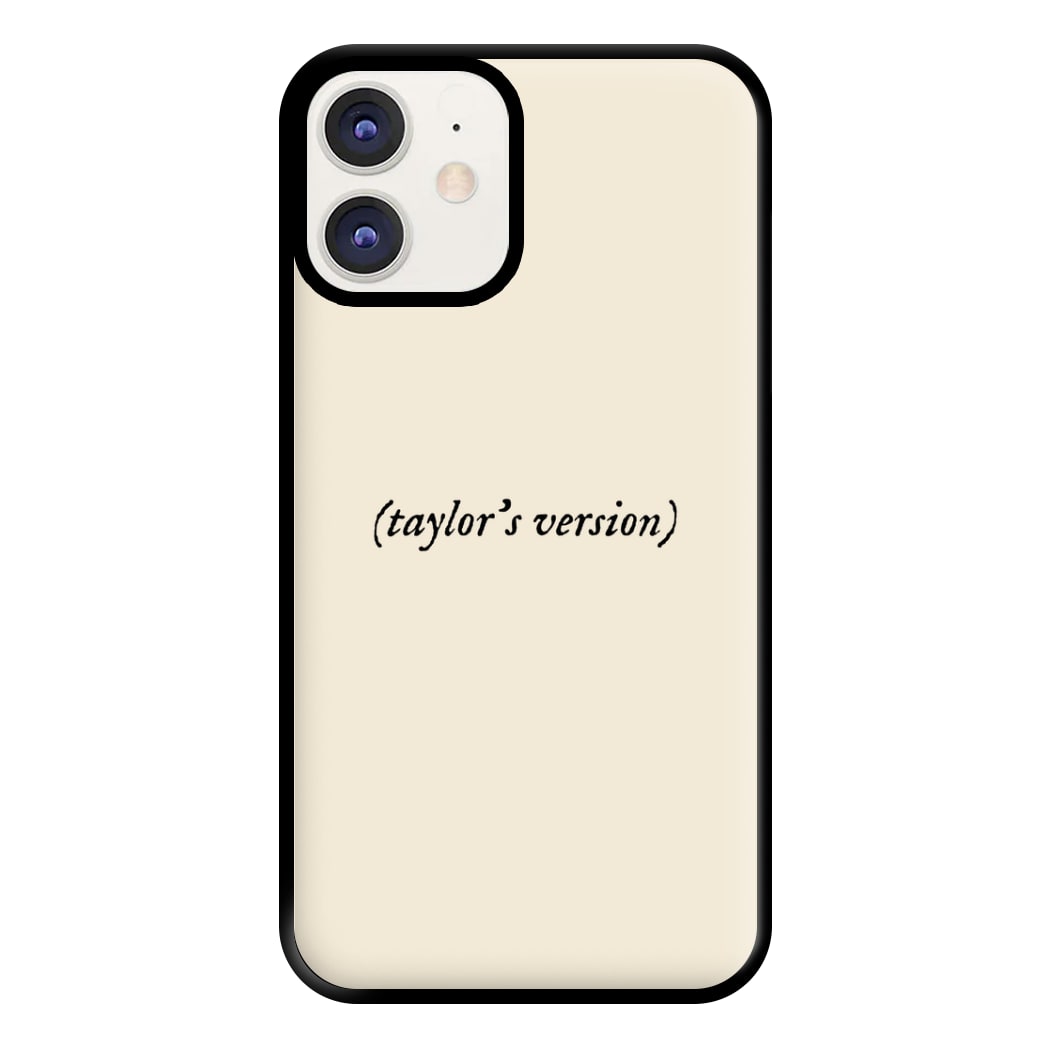 Personalised Taylor's Version Phone Case for iPhone 11