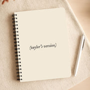 Personalised Taylor's Version Notebook 3