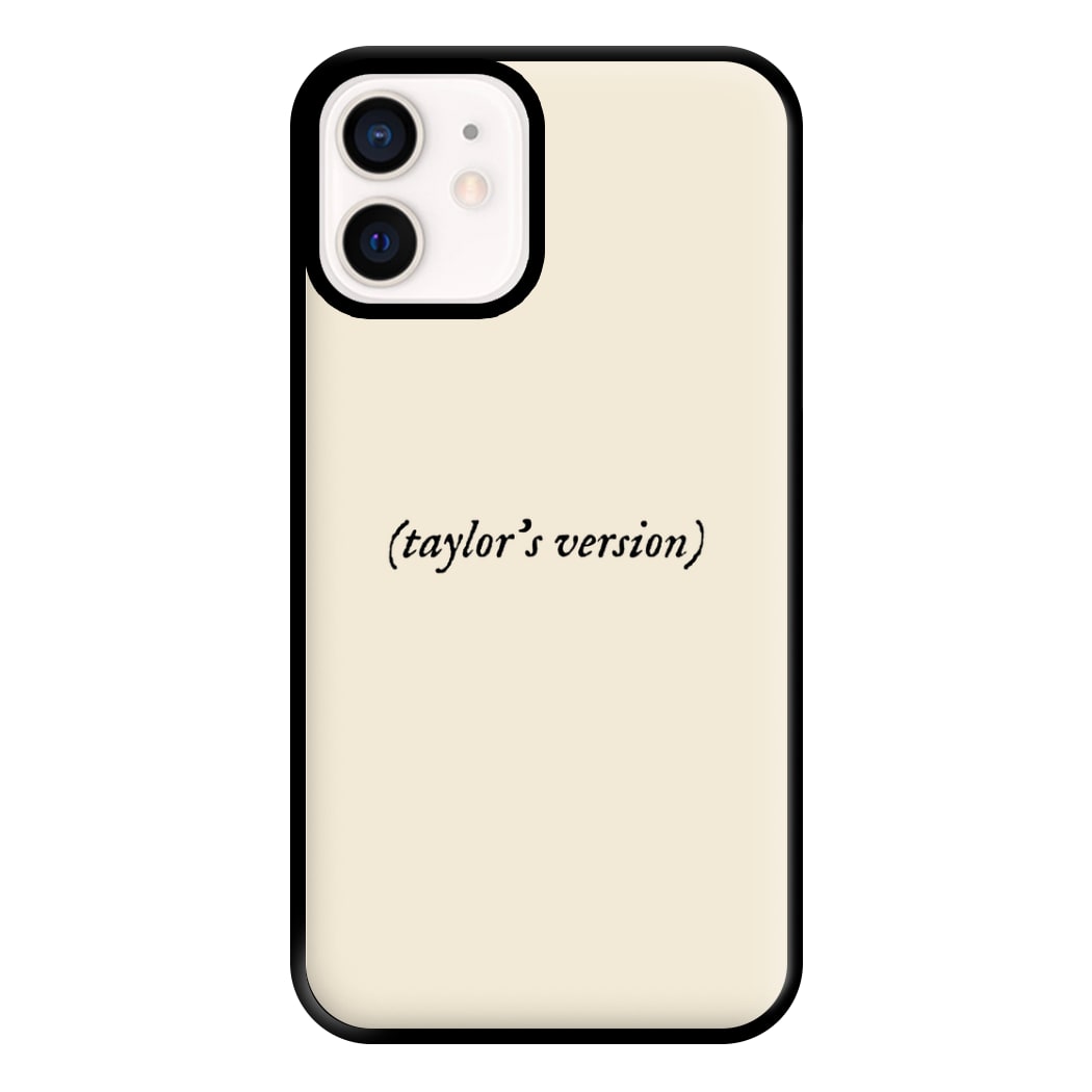 Personalised Taylor's Version Phone Case for iPhone 12 Mini