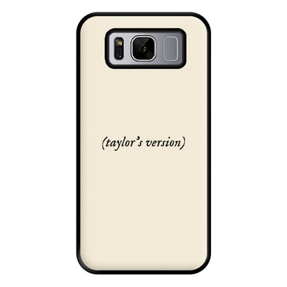 Personalised Taylor's Version Phone Case for Galaxy S8 Plus