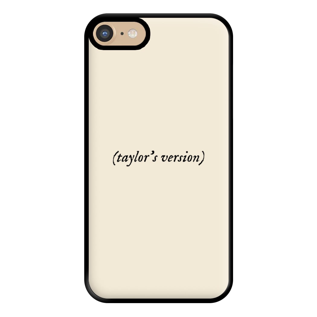 Personalised Taylor's Version Phone Case for iPhone 6 / 7 / 8 / SE