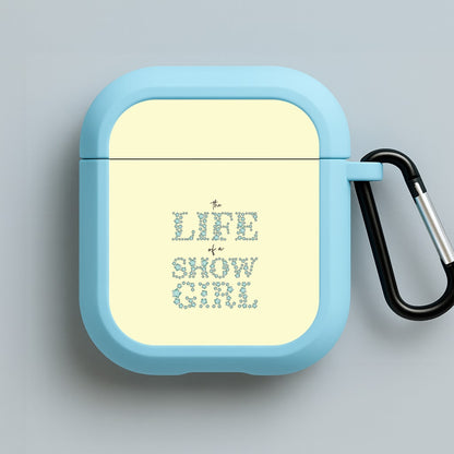 TLOAS Bedazzled Writing Blue AirPods Case