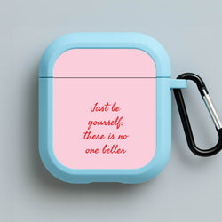 Just Be Yourself Blue AirPods Case