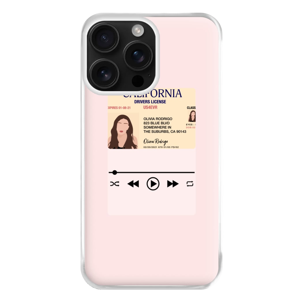 Drivers License - Olivia TikTok Phone Case