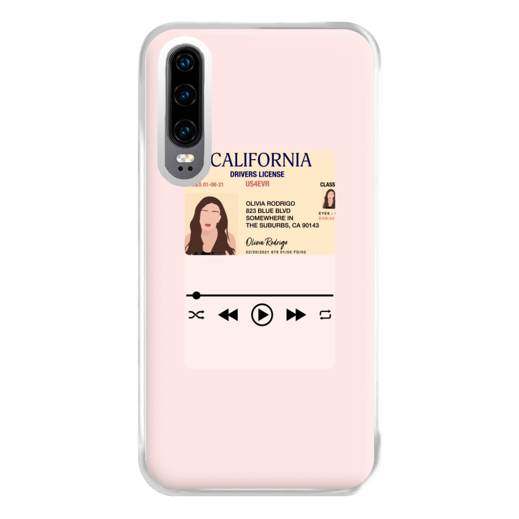 Drivers License - Olivia TikTok Phone Case for Huawei P30