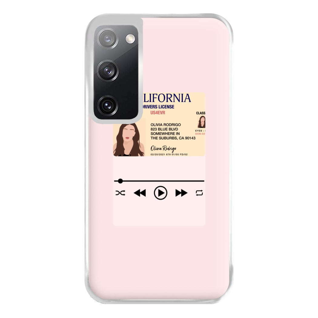 Drivers License - Olivia TikTok Phone Case for Galaxy S20