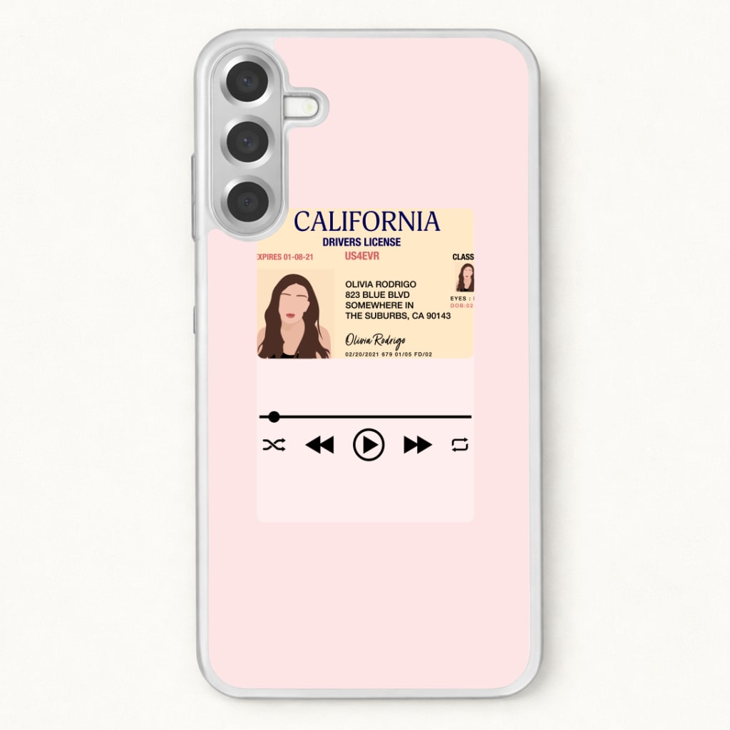 Drivers License - Olivia TikTok Phone Case for Galaxy A17