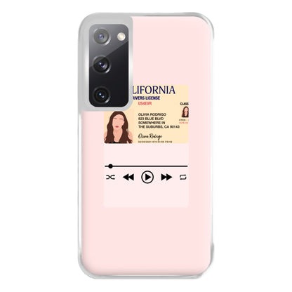 Drivers License - Olivia TikTok Phone Case for Galaxy S20FE