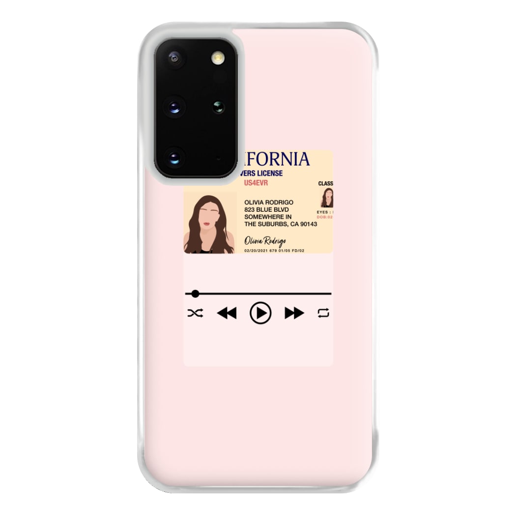 Drivers License - Olivia TikTok Phone Case for Galaxy S20 Plus