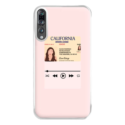 Drivers License - Olivia TikTok Phone Case for Huawei P20 Pro