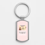 Drivers License - Olivia TikTok Silver Keyring