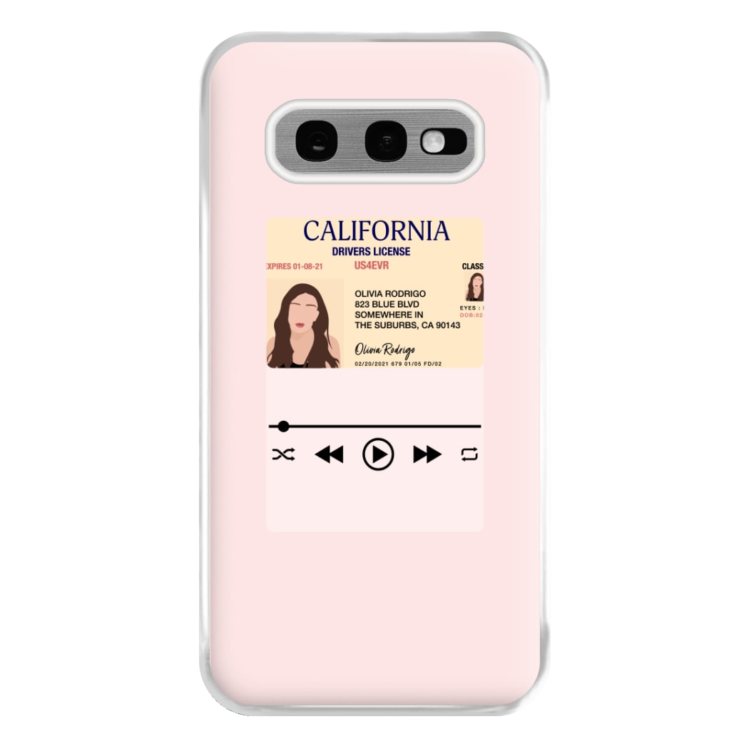 Drivers License - Olivia TikTok Phone Case for Galaxy S10e