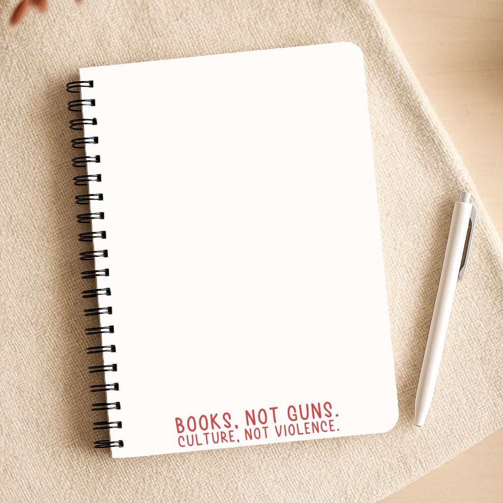 Books, Not Guns - TV Quotes Notepad