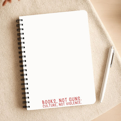 Books, Not Guns - TV Quotes Notepad