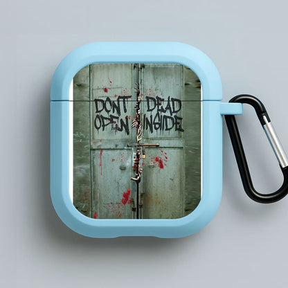 Don't Open Dead Inside Blue AirPods Case