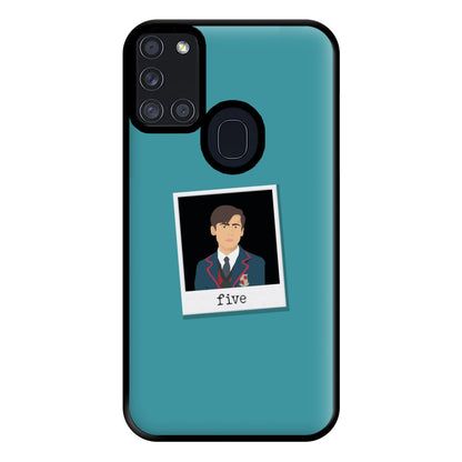 Sticker Five - Umbrella Academy Phone Case for Galaxy A21s