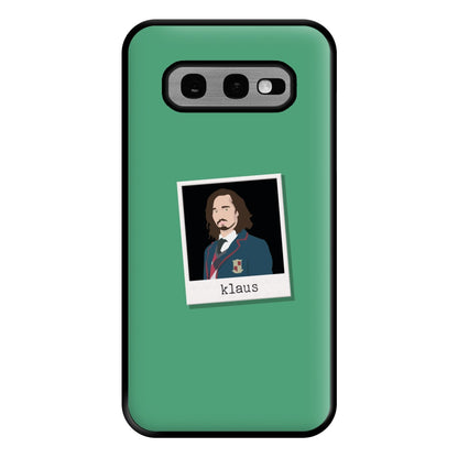 Sticker Klaus - Umbrella Academy Phone Case for Galaxy S10e