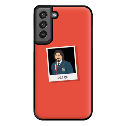 Sticker Diego - Umbrella Academy Phone Case for Galaxy S21FE