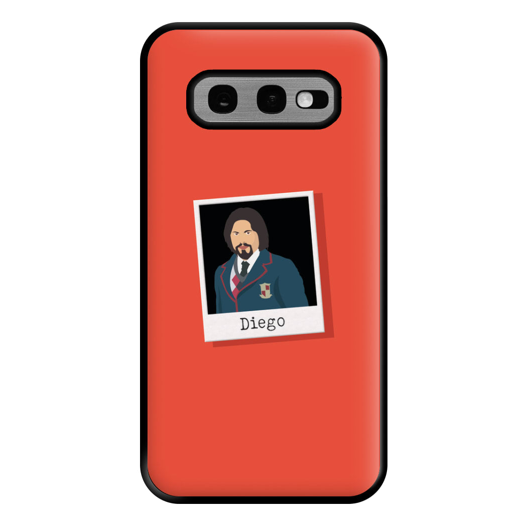 Sticker Diego - Umbrella Academy Phone Case for Galaxy S10e