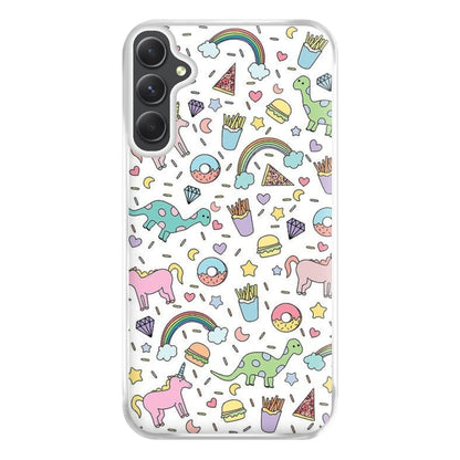 Tumblr Pattern Phone Case for Galaxy A14