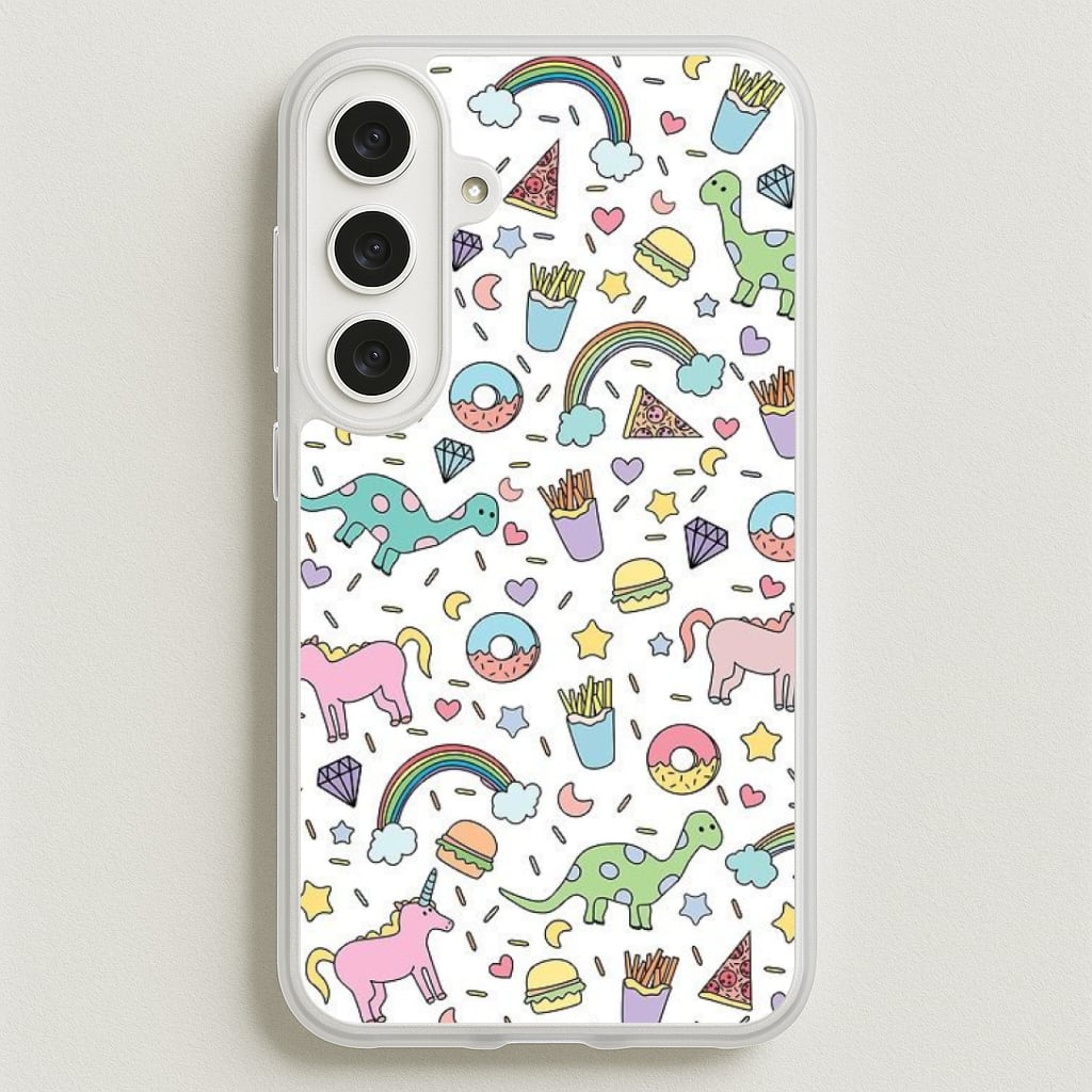 Tumblr Pattern Phone Case for Galaxy S25FE