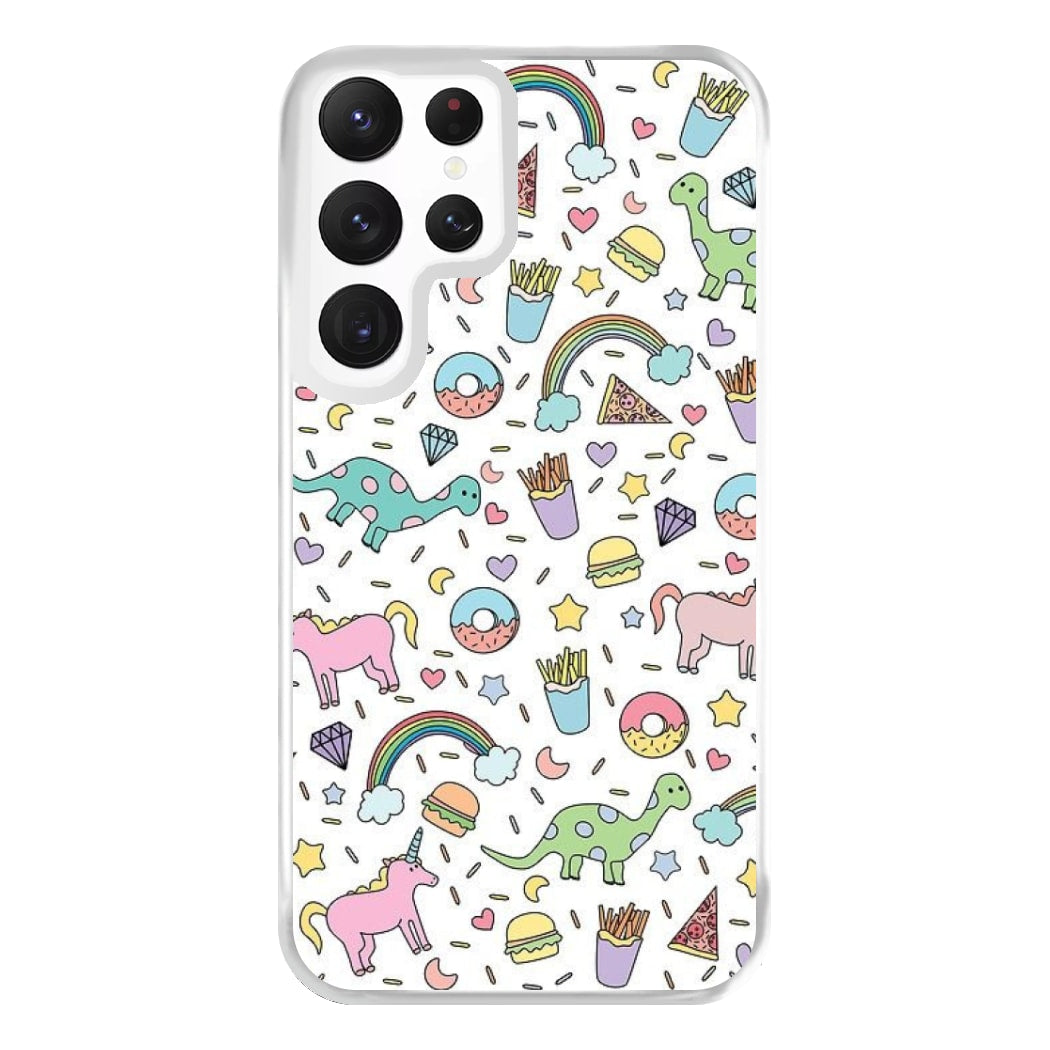 Tumblr Pattern Phone Case for Galaxy S22 Ultra