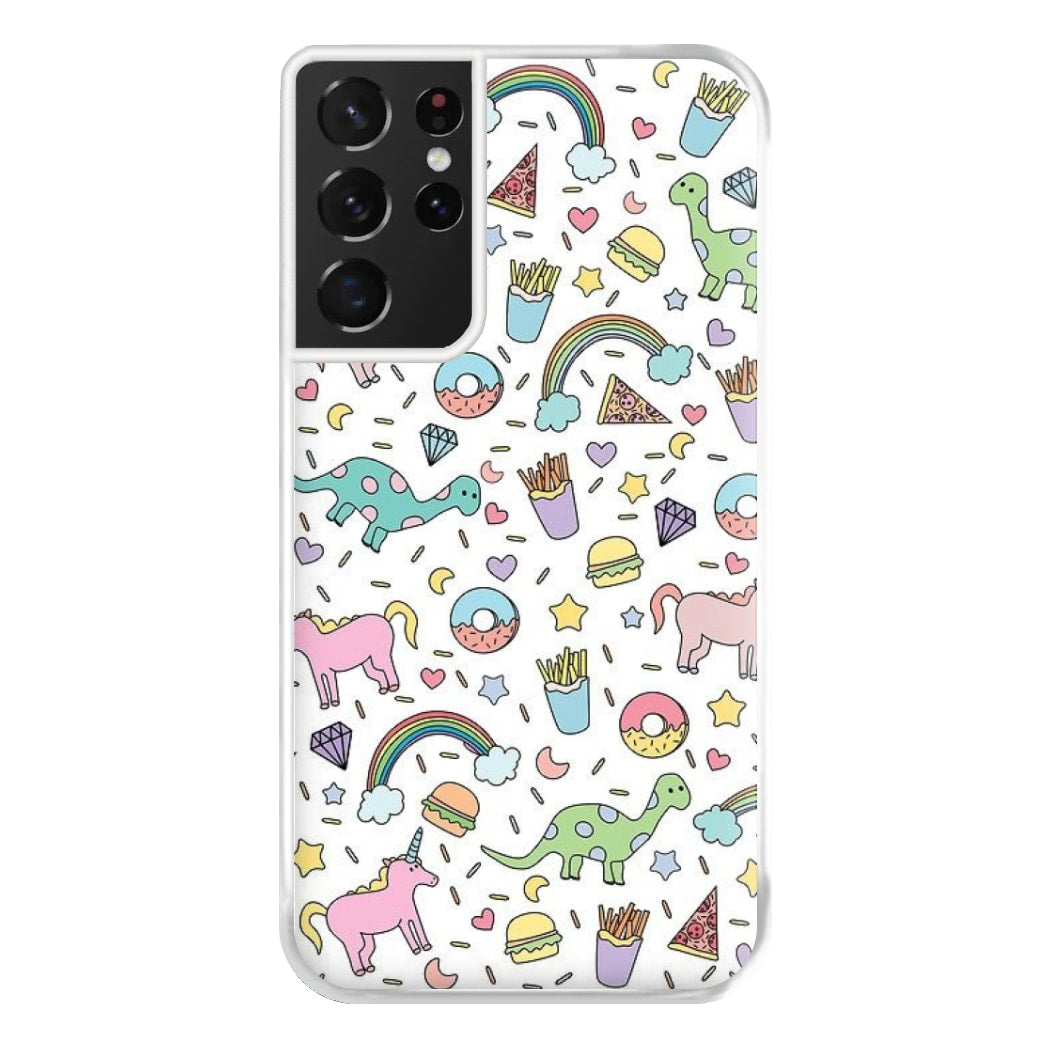 Tumblr Pattern Phone Case for Galaxy S21 Ultra