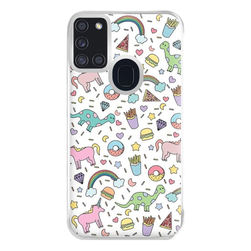 Tumblr Pattern Phone Case for Galaxy A21s