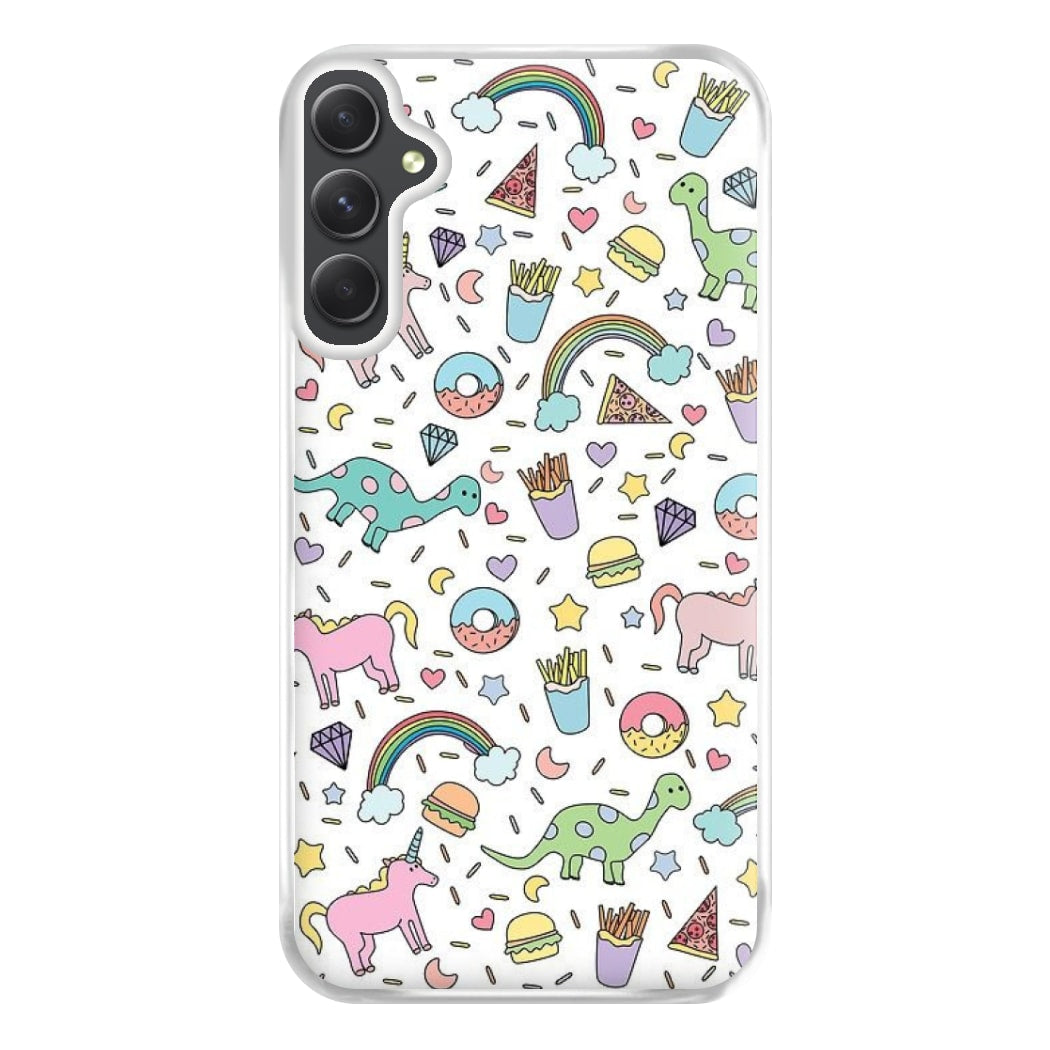 Tumblr Pattern Phone Case for Galaxy A34