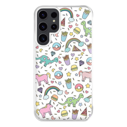 Tumblr Pattern Phone Case for Galaxy S23 Ultra