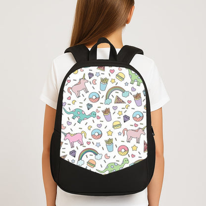 Tumblr Pattern Large School Bag