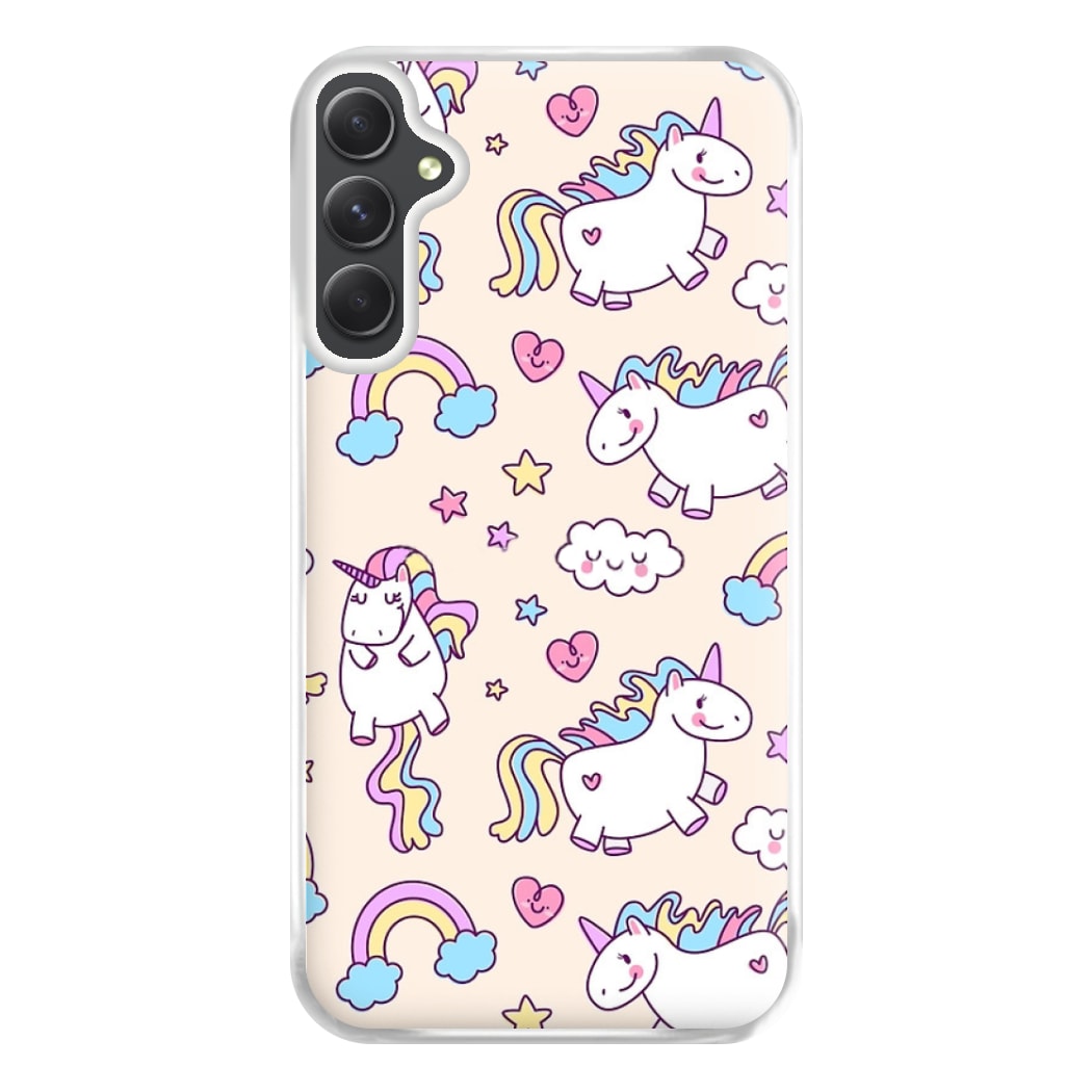 Cute Unicorn Pattern Phone Case for Galaxy A34