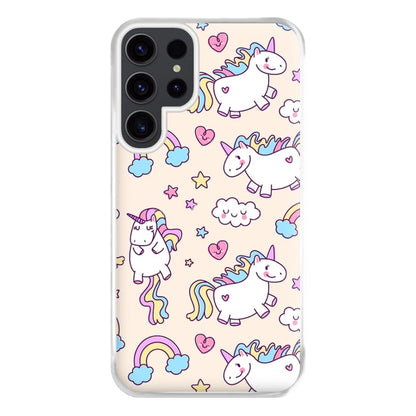 Cute Unicorn Pattern Phone Case for Galaxy S23 Ultra