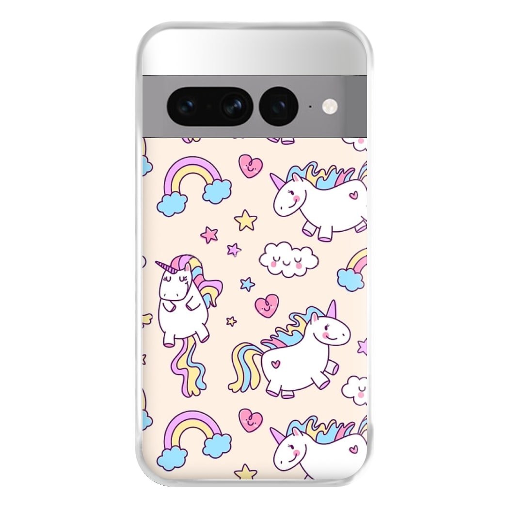 Cute Unicorn Pattern Phone Case for Google Pixel 7 Pro