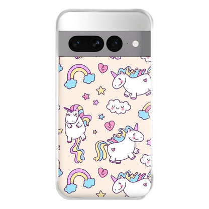 Cute Unicorn Pattern Phone Case for Google Pixel 7 Pro