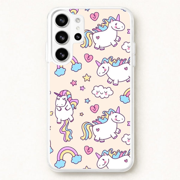 Cute Unicorn Pattern Phone Case for Galaxy S26 Ultra