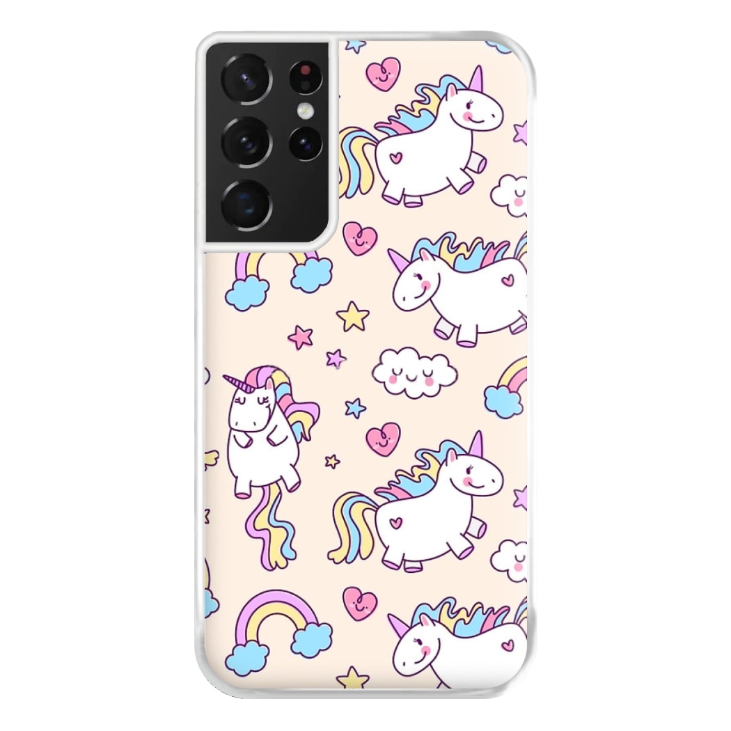 Cute Unicorn Pattern Phone Case for Galaxy S21 Ultra