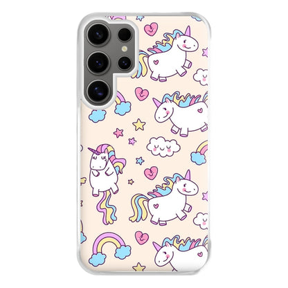 Cute Unicorn Pattern Phone Case for Galaxy S24 Ultra