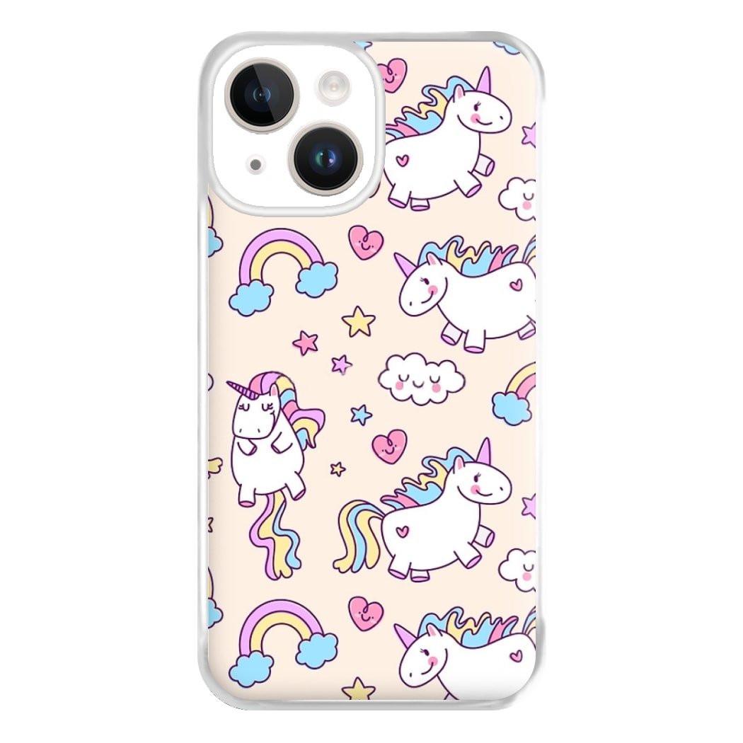 Cute Unicorn Pattern Phone Case for iPhone 14