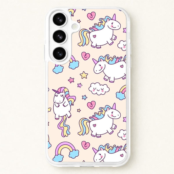 Cute Unicorn Pattern Phone Case for Galaxy S26