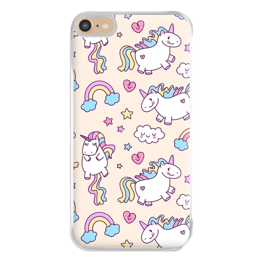 Cute Unicorn Pattern Phone Case for iPhone 6 Plus / 7 Plus / 8 Plus