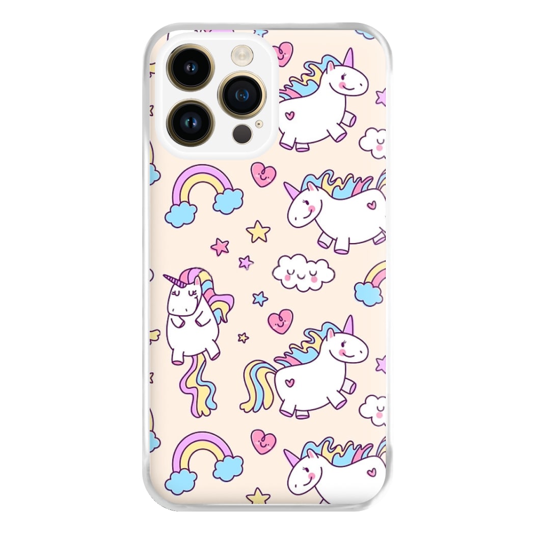 Cute Unicorn Pattern Phone Case for iPhone 14 Pro Max